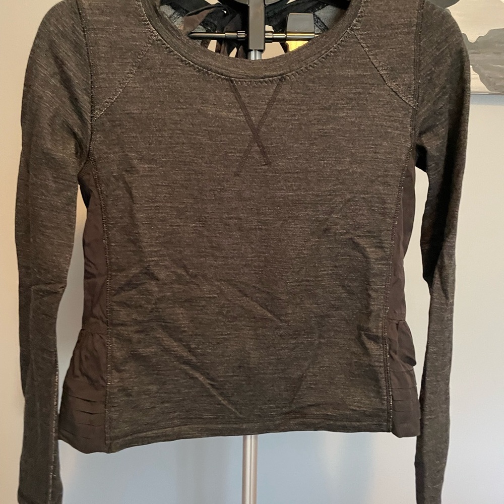 lululemon athletica Charcoal Long Sleeve Sweatshirt